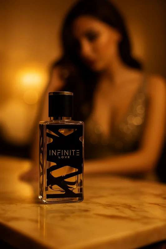Luxuriöse Infinite Love Inszenierung: Premium Duftzwillinge in edlem Ambiente